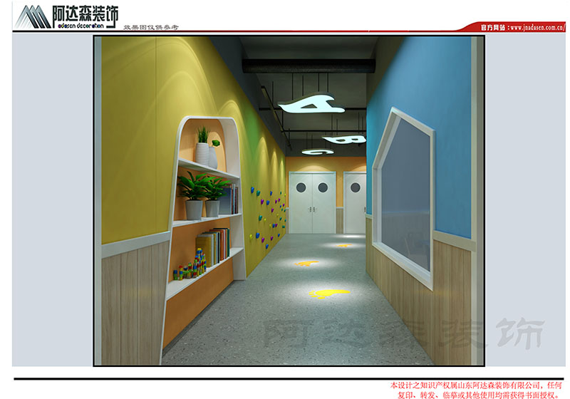 濟南幼兒園設計中彩繪有什么作用？